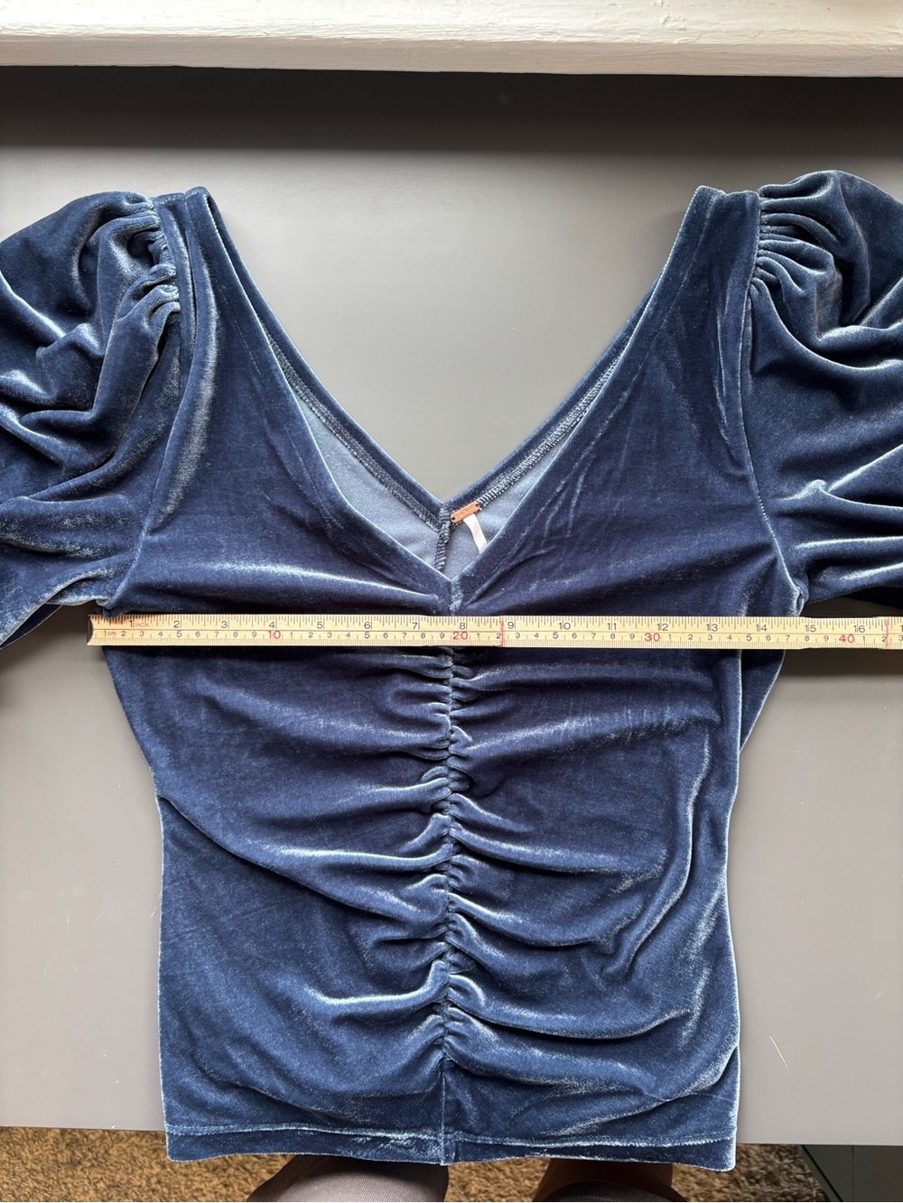 Free People Velour Blouse- XS - Picture 7 of 8